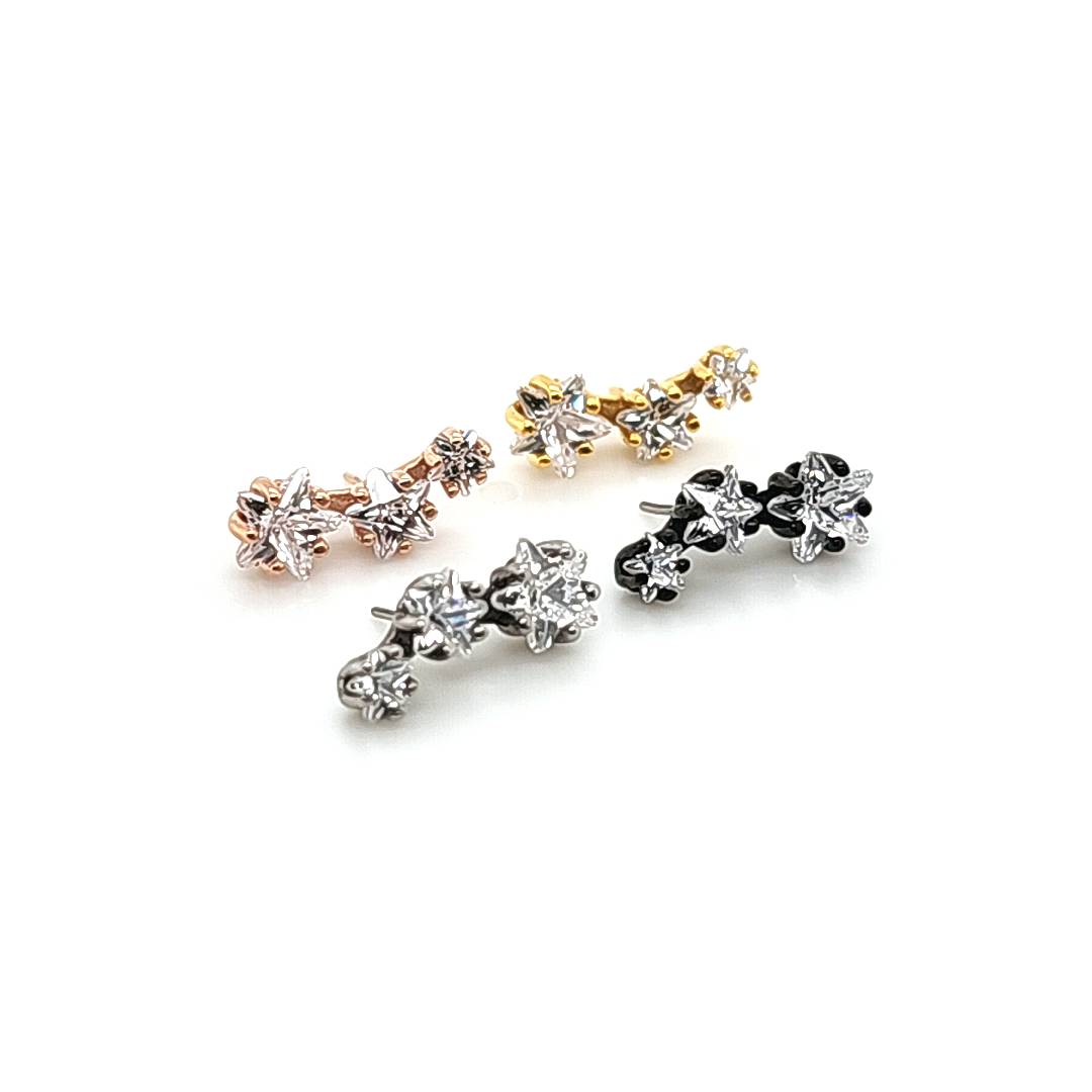 3 Star CZ W/ Push Pin