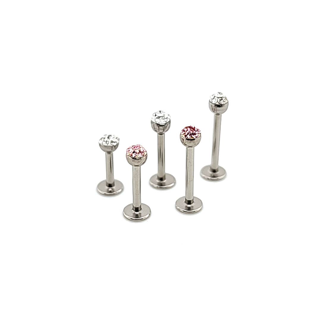 16G Labret, Top Ferido -316L S. Steel