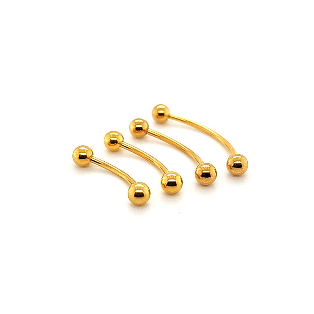 16G Snake Eyes - Gold Steel