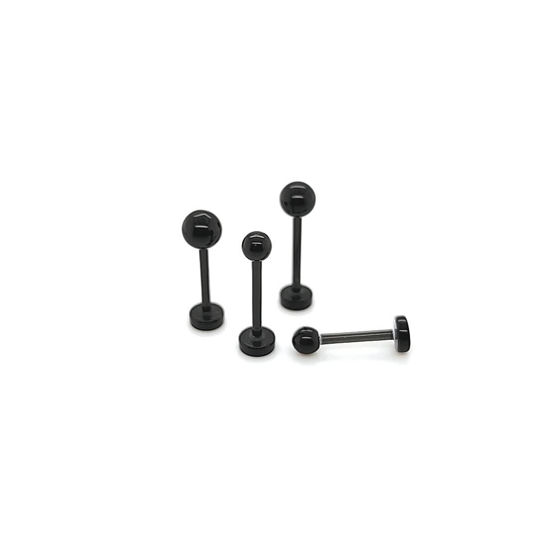 16G Acrylic Labret, 3.0mm/4.0mm Ball