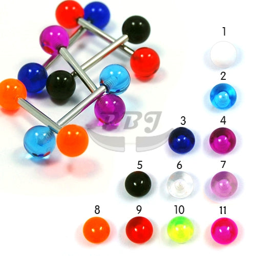 14G Acrylic Barbell-UV