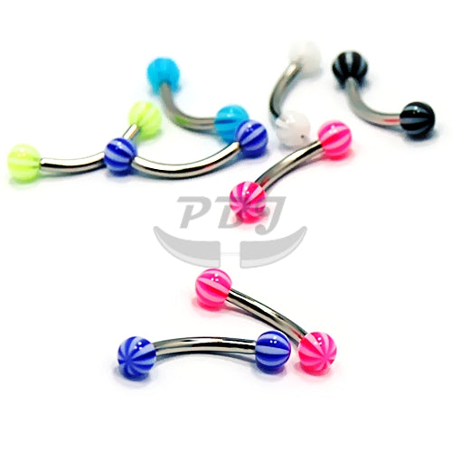 16G Acrylic Eyebrow-Beach