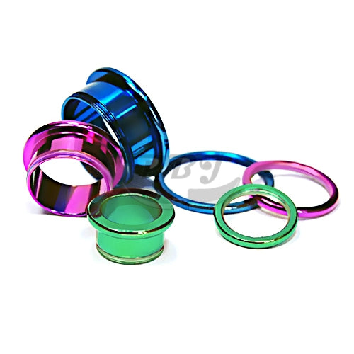 Metal Flesh Tunnel-Color Steel