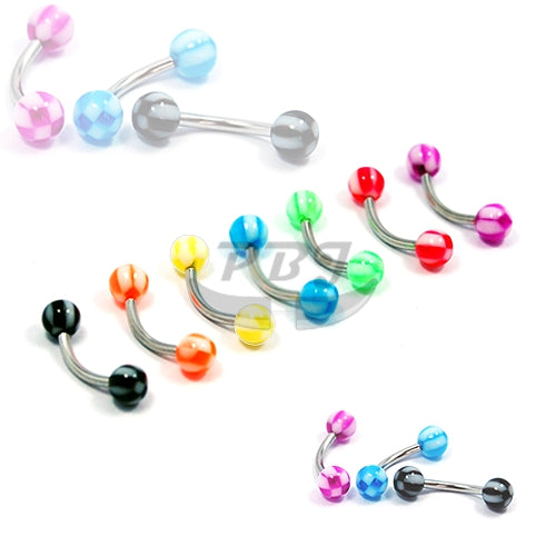 16G Acrylic Eyebrow-Checker