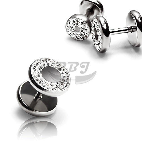 16G 2G~00G Round Fake Barbell, Ferido-316L S. Steel