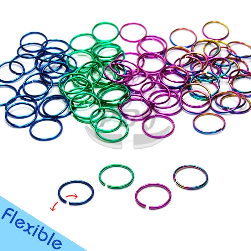 20G Nose Hoop, Flexible-Color Steel
