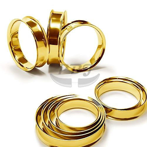 Gold Steel- Double Flared Plug-7/8"~2"