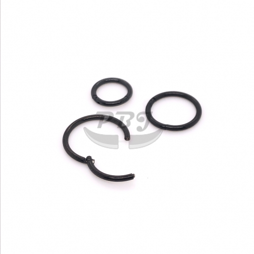 18G Hinged Segment Clicker-Black Steel