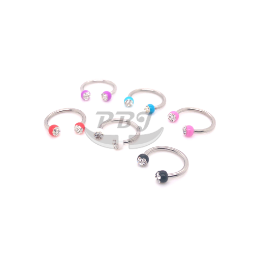 16G Acrylic CBB Horseshoe-Top Ferido