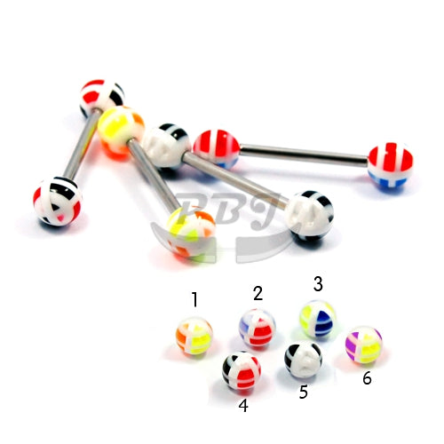 14G Acrylic Barbell-Melon