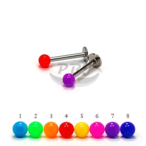 16G Acrylic Labret-Neon