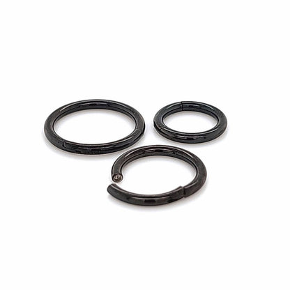 14G-Hinged Segment Clicker-Black Steel