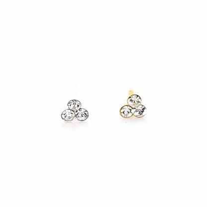 925.Sterling Silver-3 Gems Nosestud, 20pc. Box