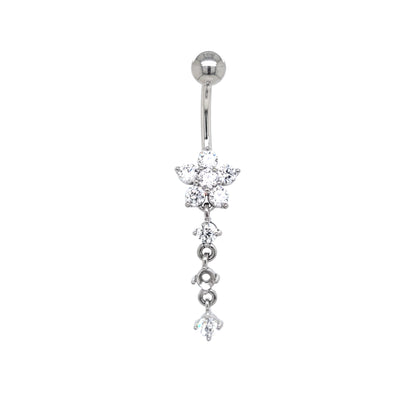 ST-008 All 316L Steel Dangle Belly - 316L S. Steel