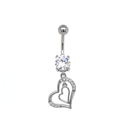 ST-011 All 316L Steel Dangle Belly -316L S. Steel