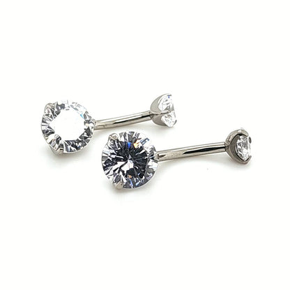 Regular Size Internally Threaded Navel Ring-F136 Eli Titanium