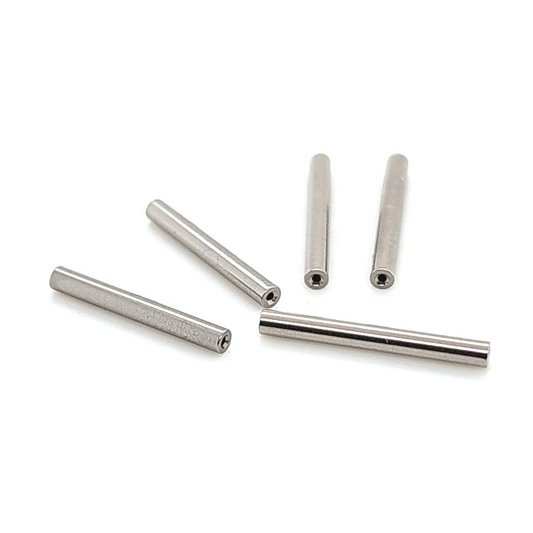 14G Threadless Barbell Shaft- 316L S. Steel