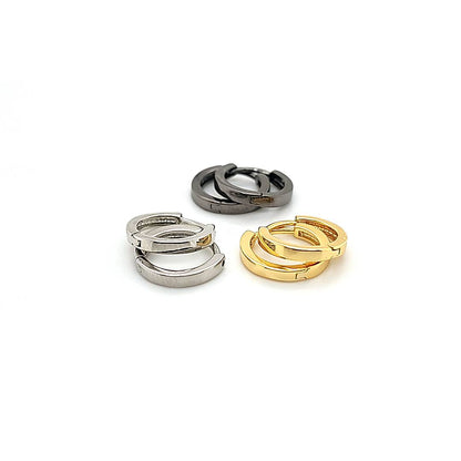 10mm Square Hoop Earring-Plated