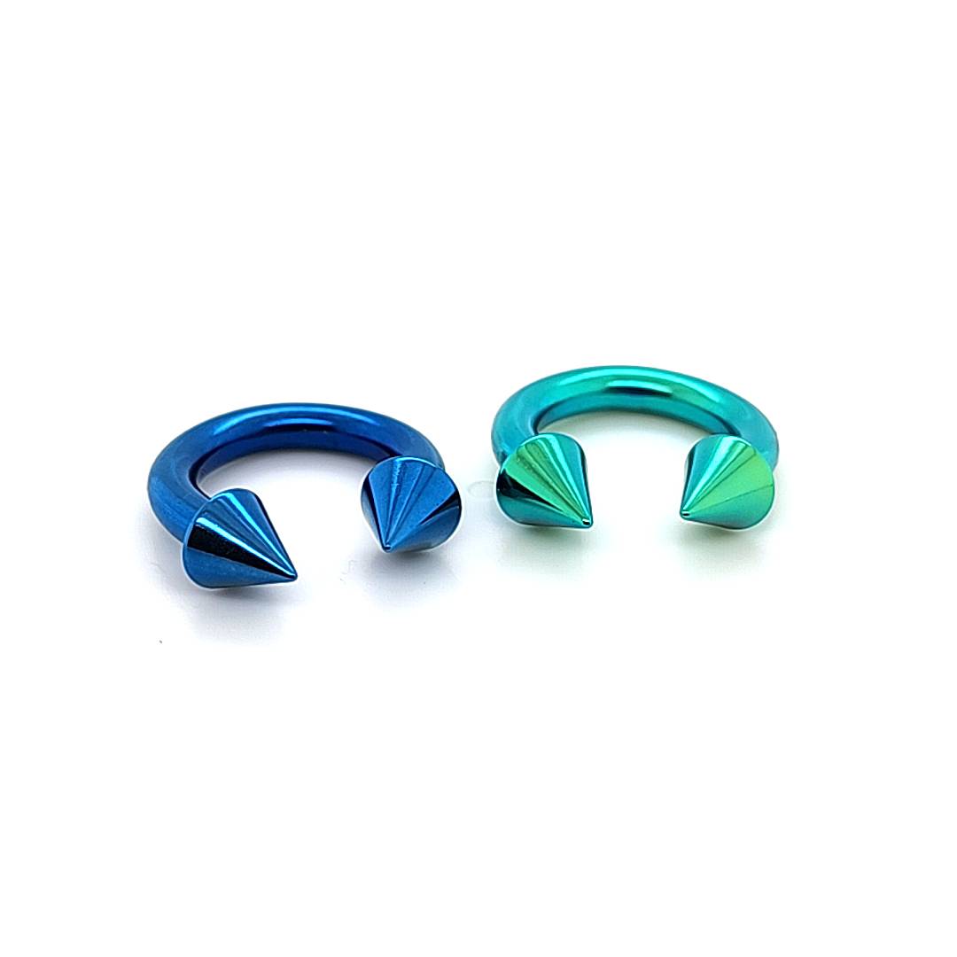 8G CBB Horseshoe, Cone-Color Steel