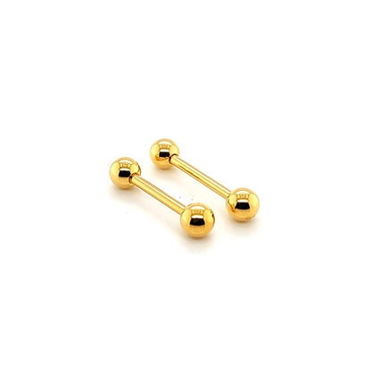 14K Gold- 14G Barbell