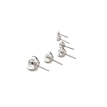 New Style Prong Set 5mm CZ - F136 Eli Titanium