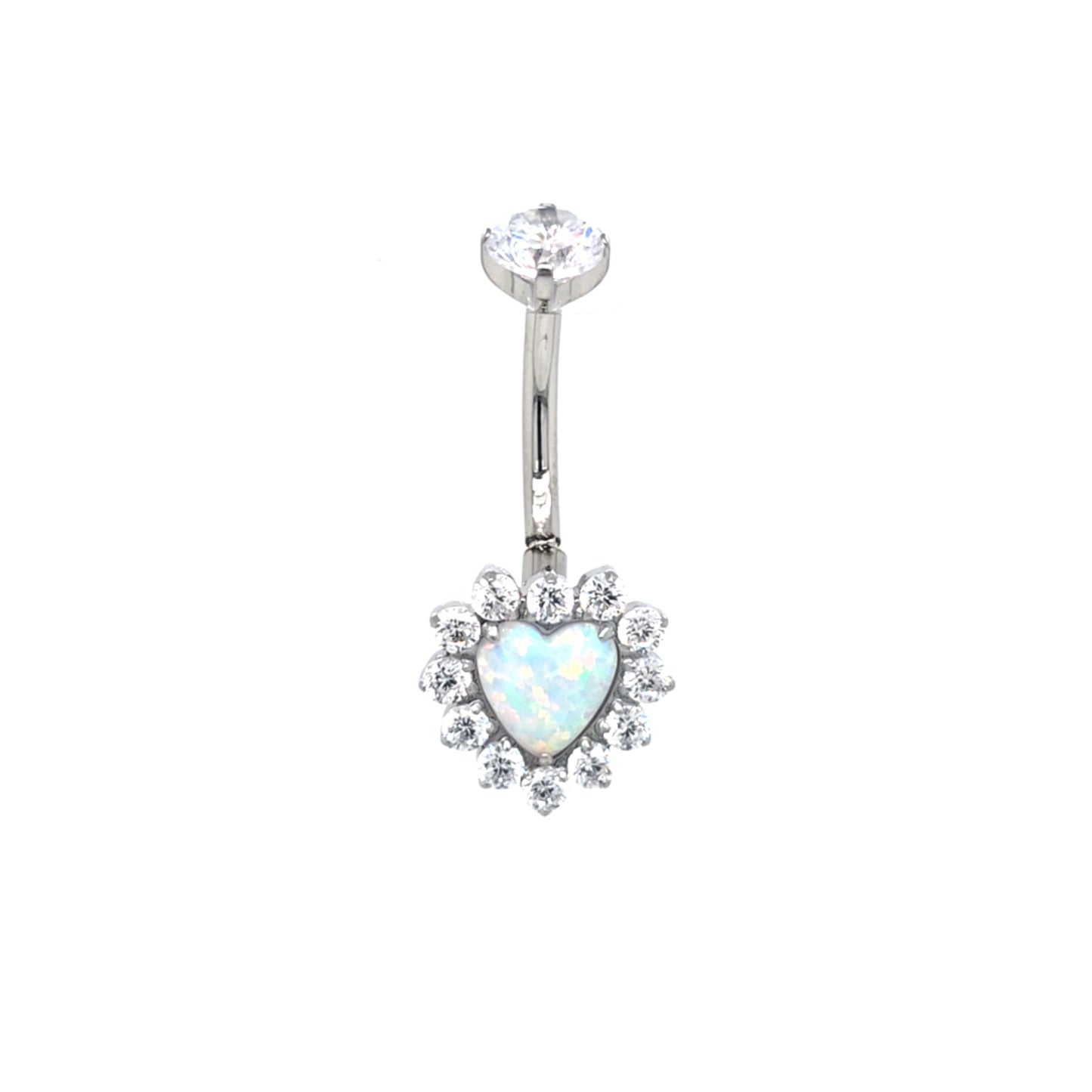 ST-007 Opal Heart  -316L S. Steel