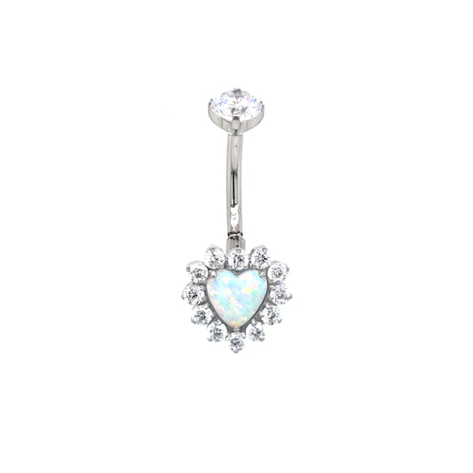 ST-007 Opal Heart  -316L S. Steel