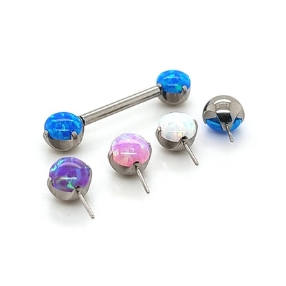 Opal-90° New Prong Set W/ Push Pin - 316L S. Steel