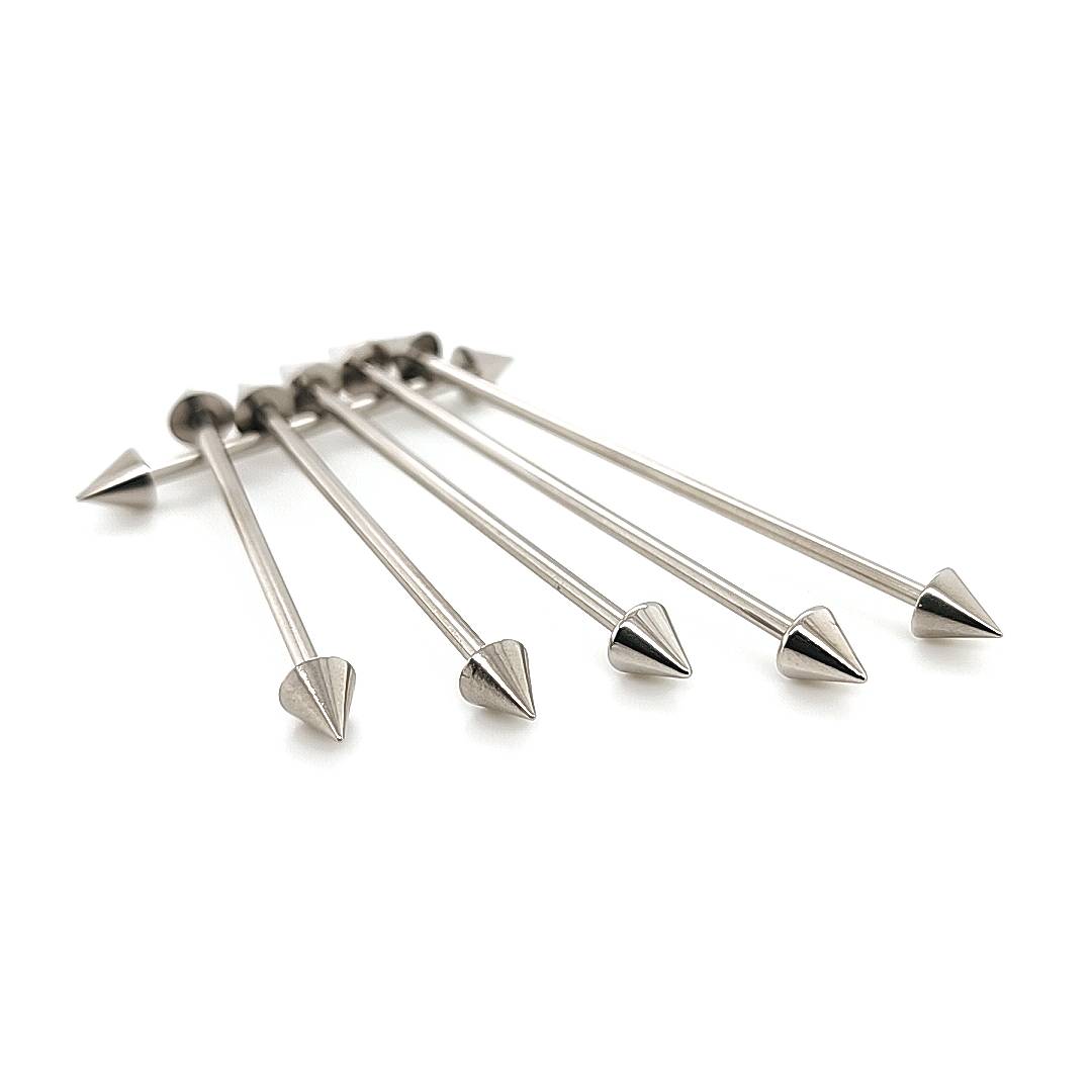16G/14G Industrial Barbell, Cone-316L S. Steel