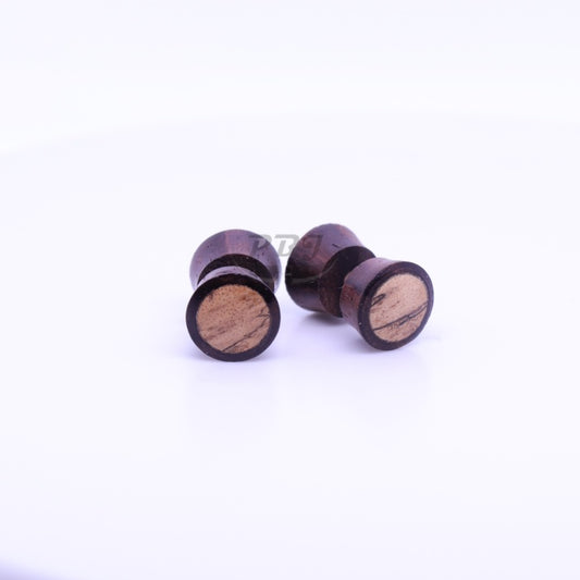 Wood Fake Barbell, Brown White
