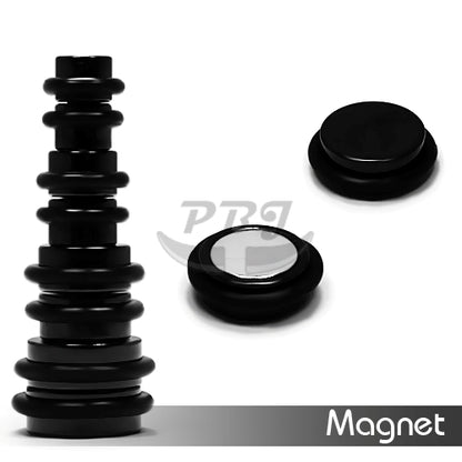 Magnetic Fake Plug-Black Steel