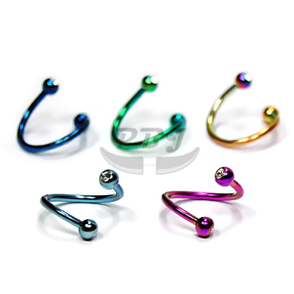 16G Double Jeweled Twister-Color Steel