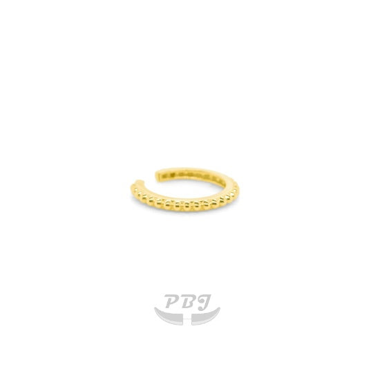 14K Gold- Plain Rigid Cuff Ring